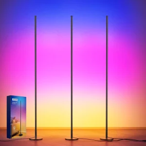 YICAIZI Corner Floor Lamp, Smart RGB Corner Light, 160cm, Dimmable Colour Chang