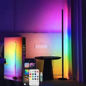 Floor RGB LED Lamp Corner Light Standing Mood With APP + Remote Colour Changing