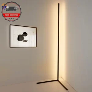 LED Corner Floor Lamp Minimalist Mood Light 155cm Tall RGB Colour Changing UK